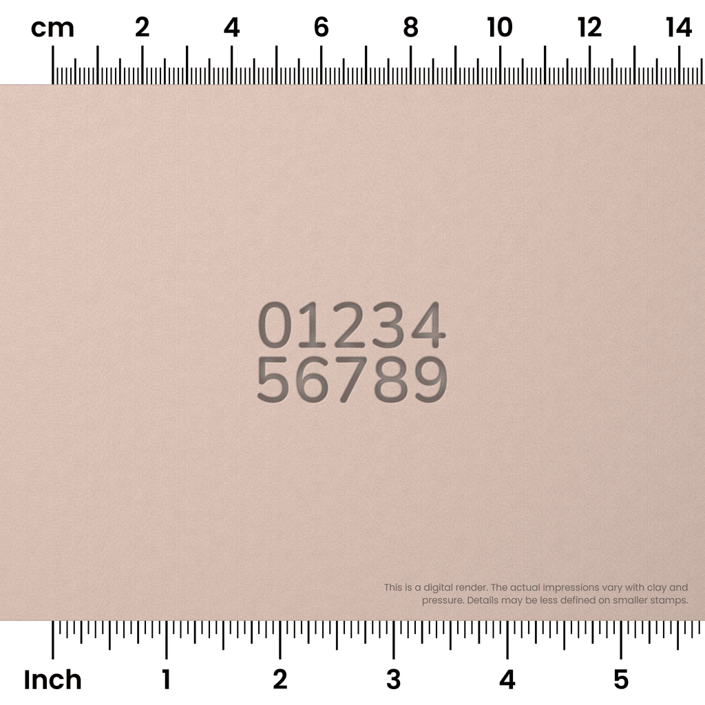 Nunito | Number Stamp Sets