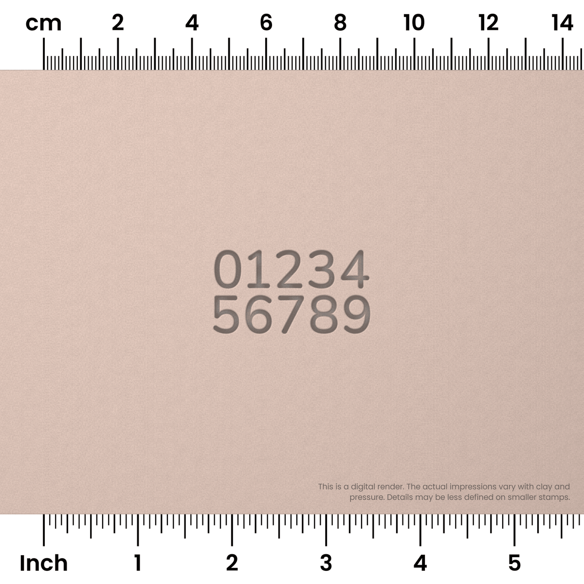 Nunito | Number Stamp Sets