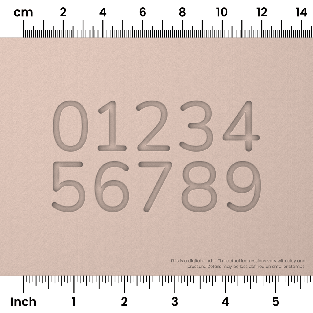 Nunito | Number Stamp Sets