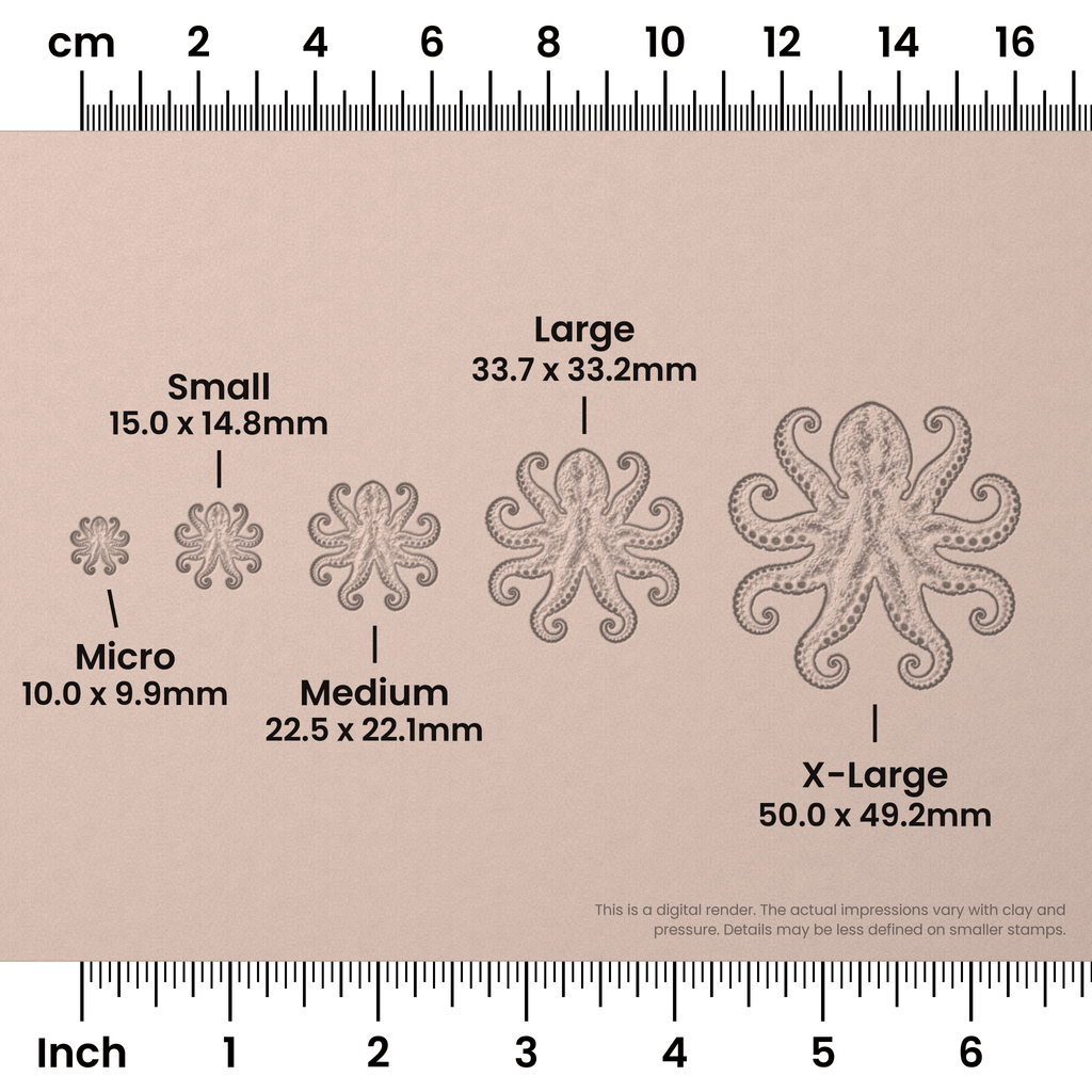 Octopus Stamps - Photo Textured