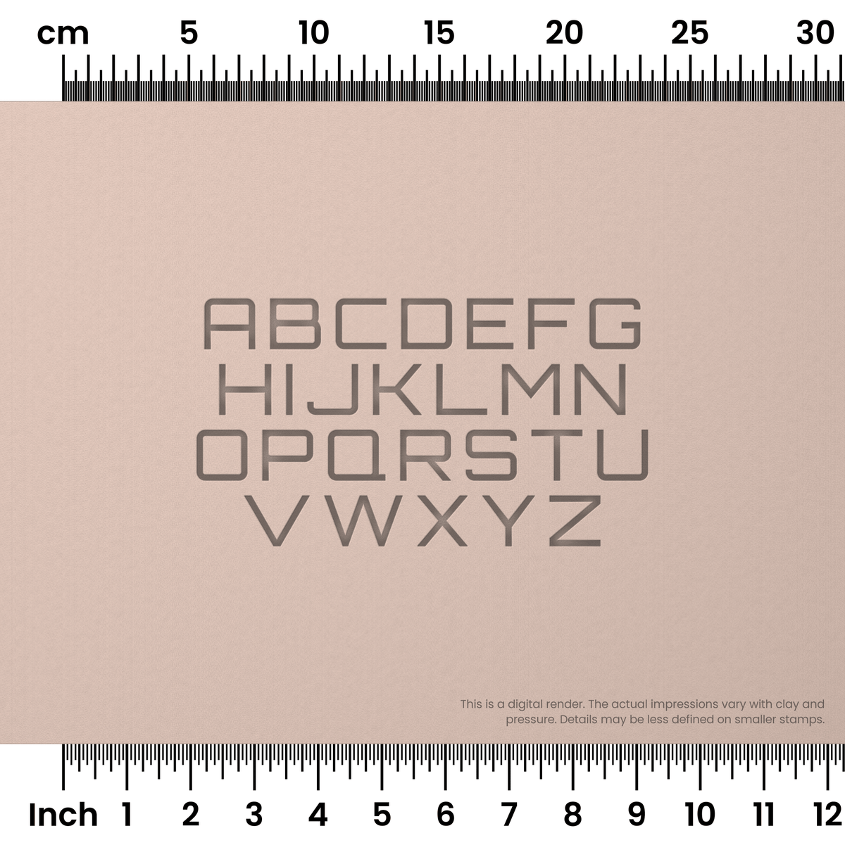 Orbitron | All Caps | Alphabet Stamp Sets
