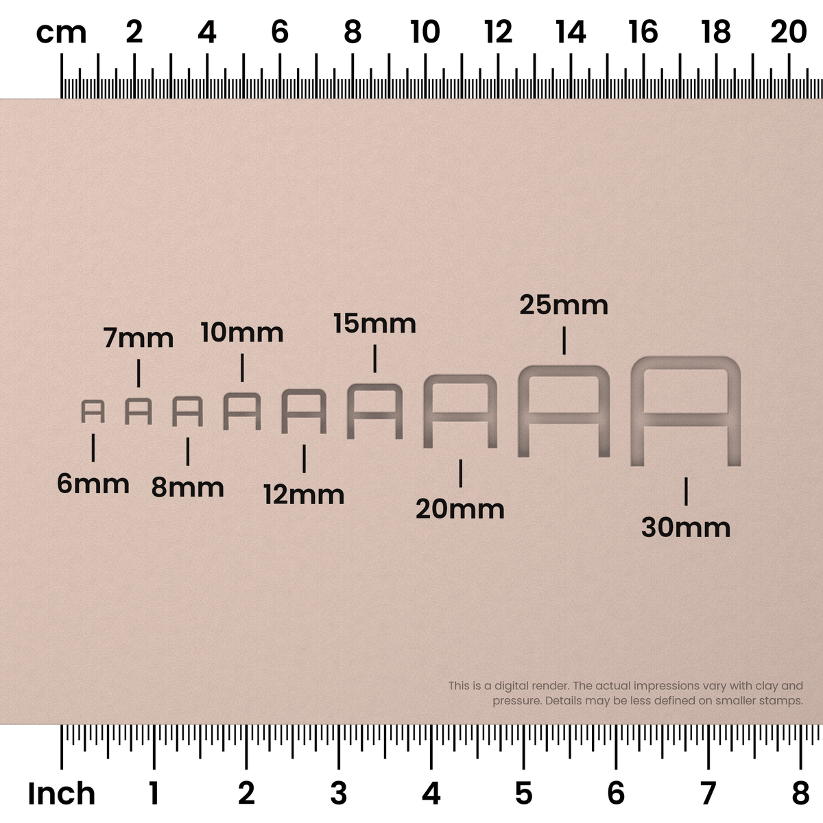Orbitron | All Caps | Alphabet Stamp Sets