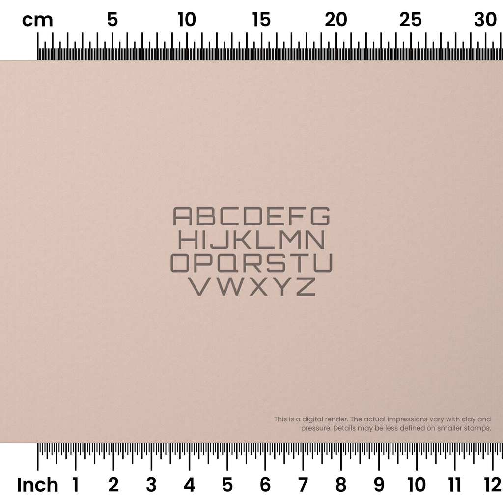 Orbitron | All Caps | Alphabet Stamp Sets