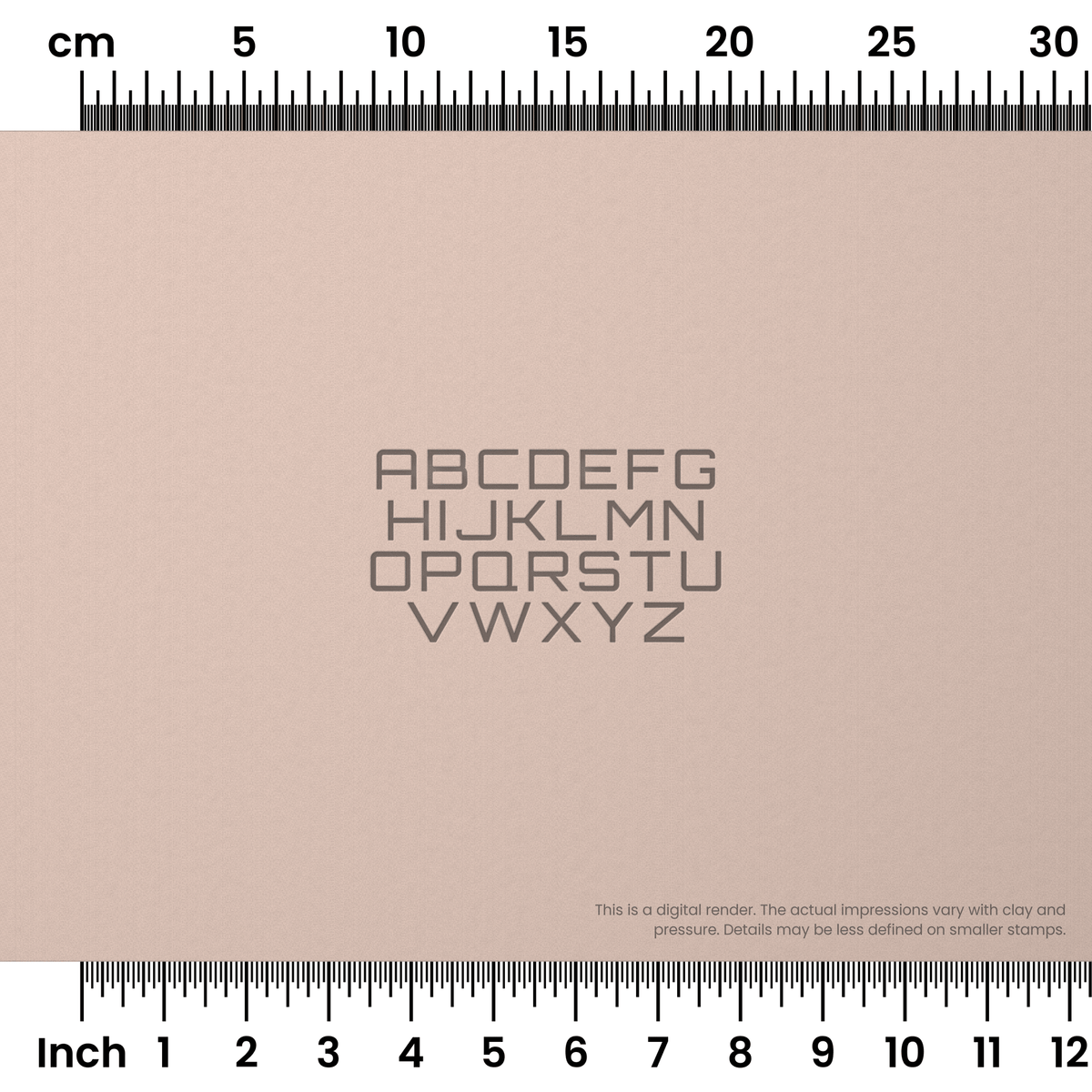 Orbitron | All Caps | Alphabet Stamp Sets