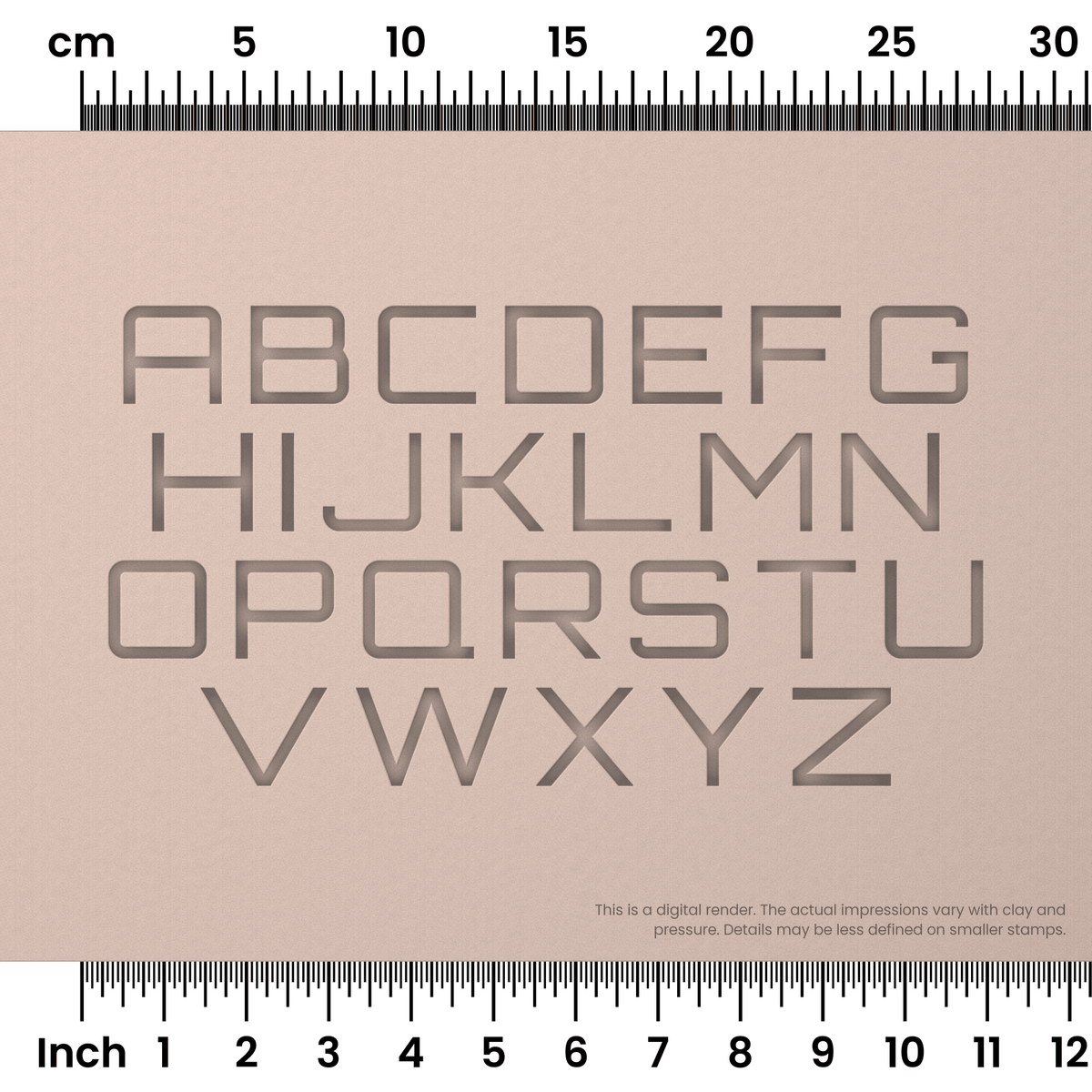 Orbitron | All Caps | Alphabet Stamp Sets