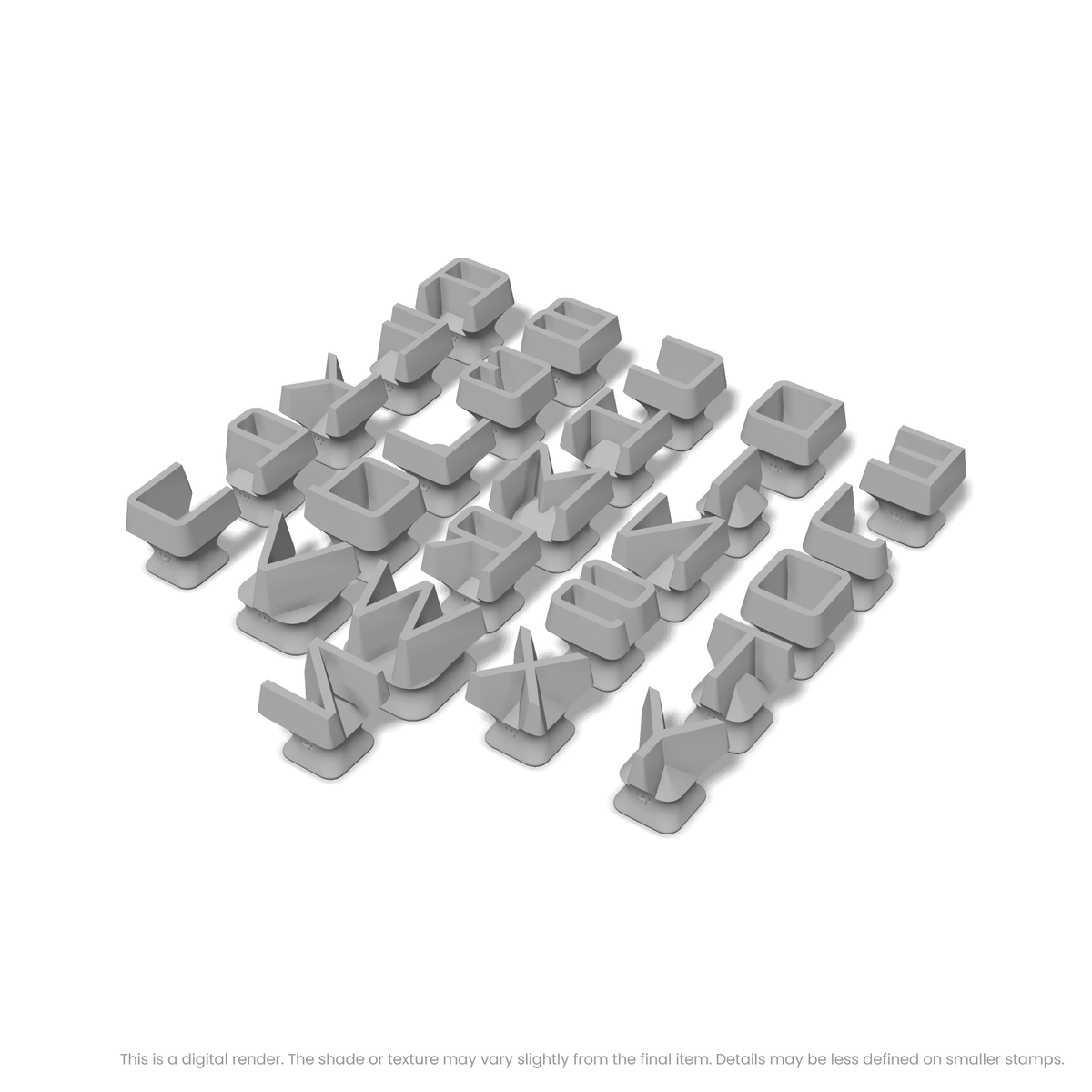 Orbitron | All Caps | Alphabet Stamp Sets