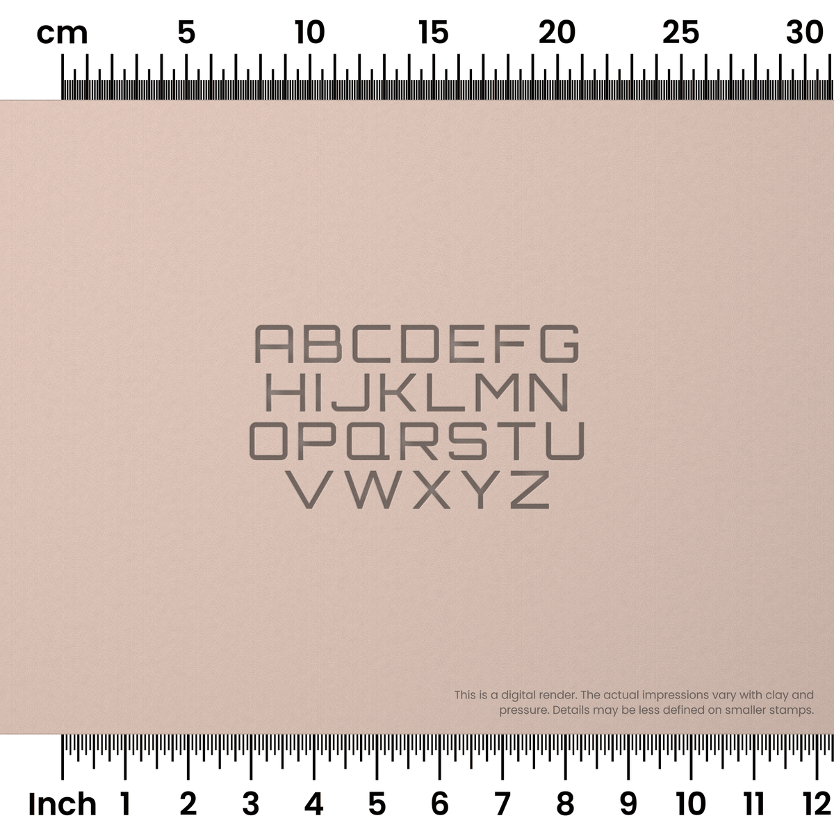 Orbitron | All Caps | Alphabet Stamp Sets