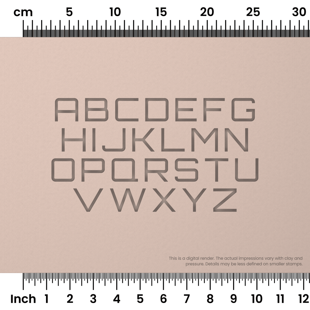 Orbitron | All Caps | Alphabet Stamp Sets
