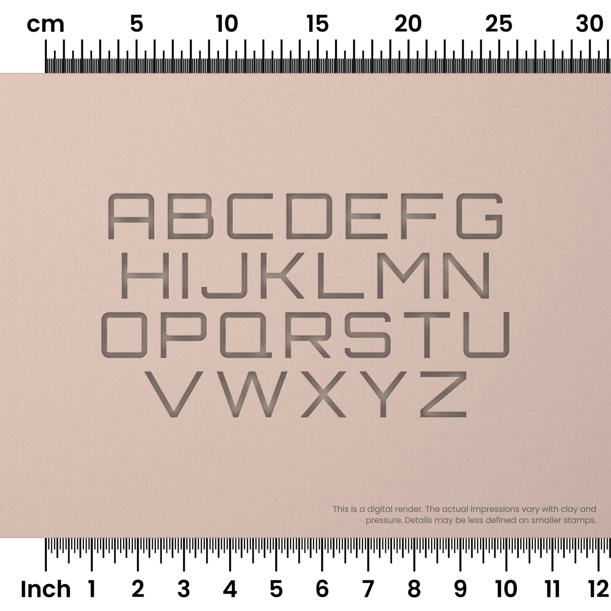 Orbitron | All Caps | Alphabet Stamp Sets