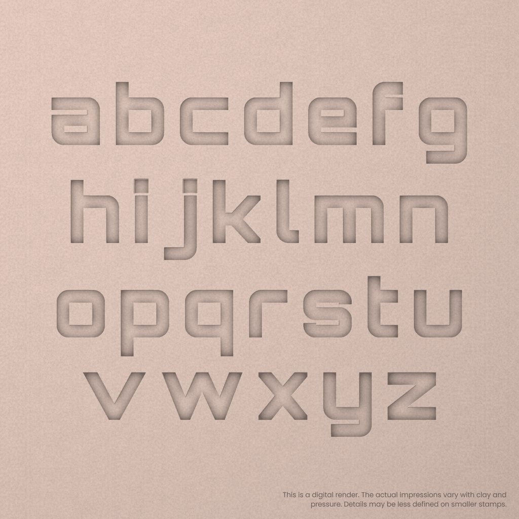 Orbitron | Font Rail Stamp Sets | Letters, Numbers, and Symbols