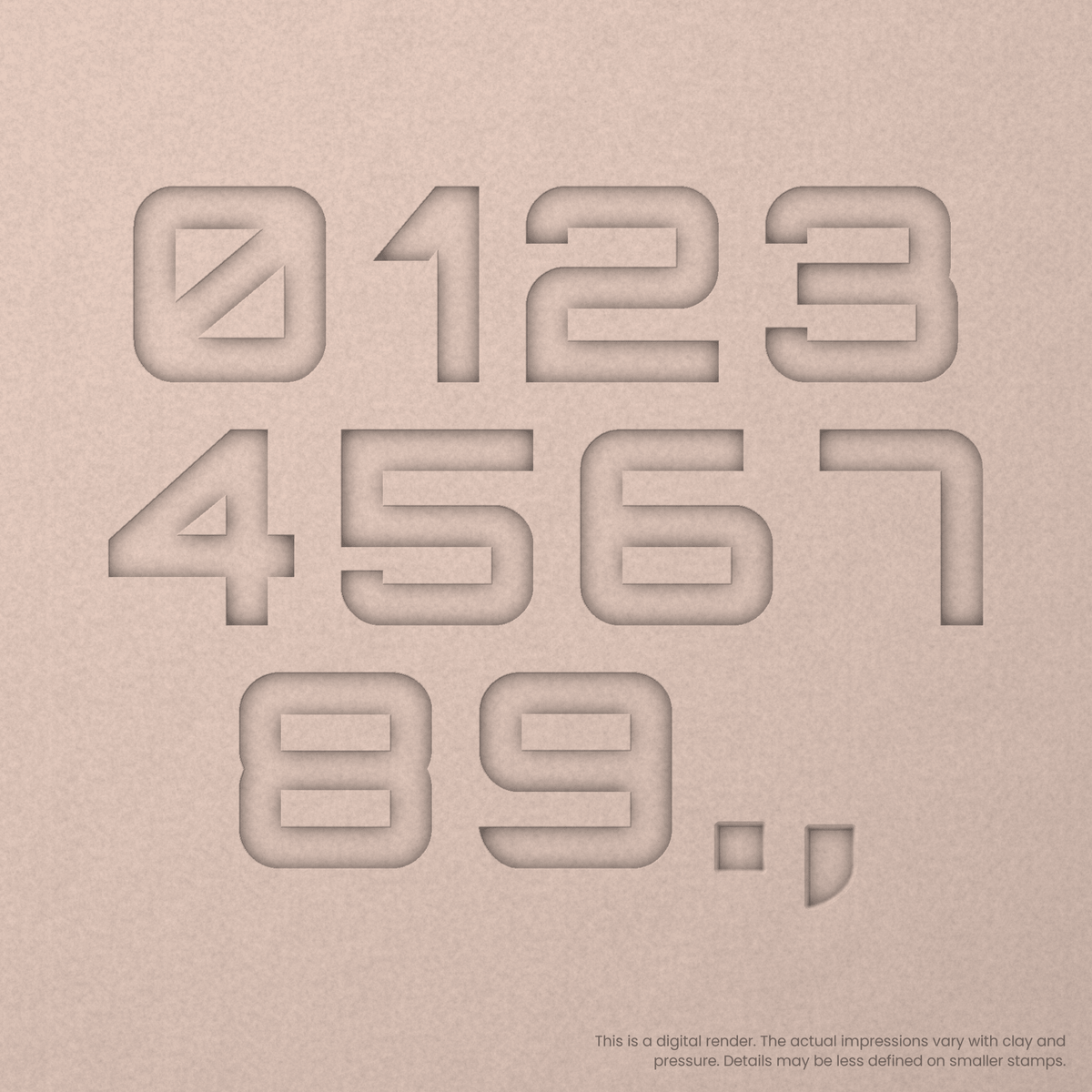 Orbitron | Font Rail Stamp Sets | Letters, Numbers, and Symbols
