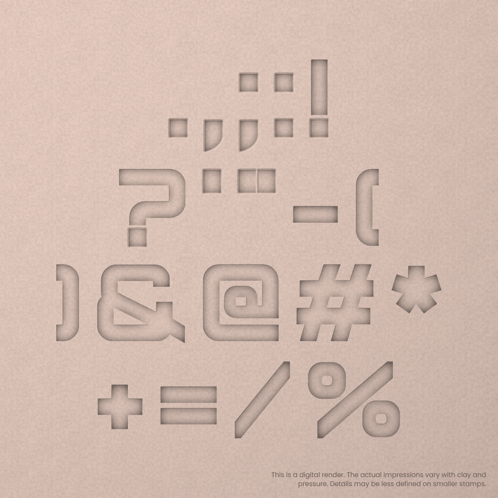 Orbitron | Font Rail Stamp Sets | Letters, Numbers, and Symbols