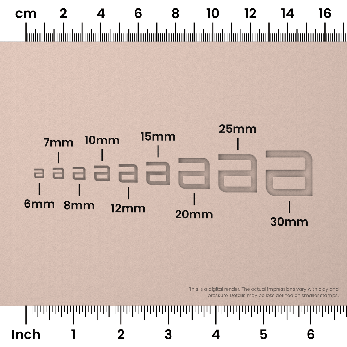 Orbitron | Lowercase | Alphabet Stamp Sets