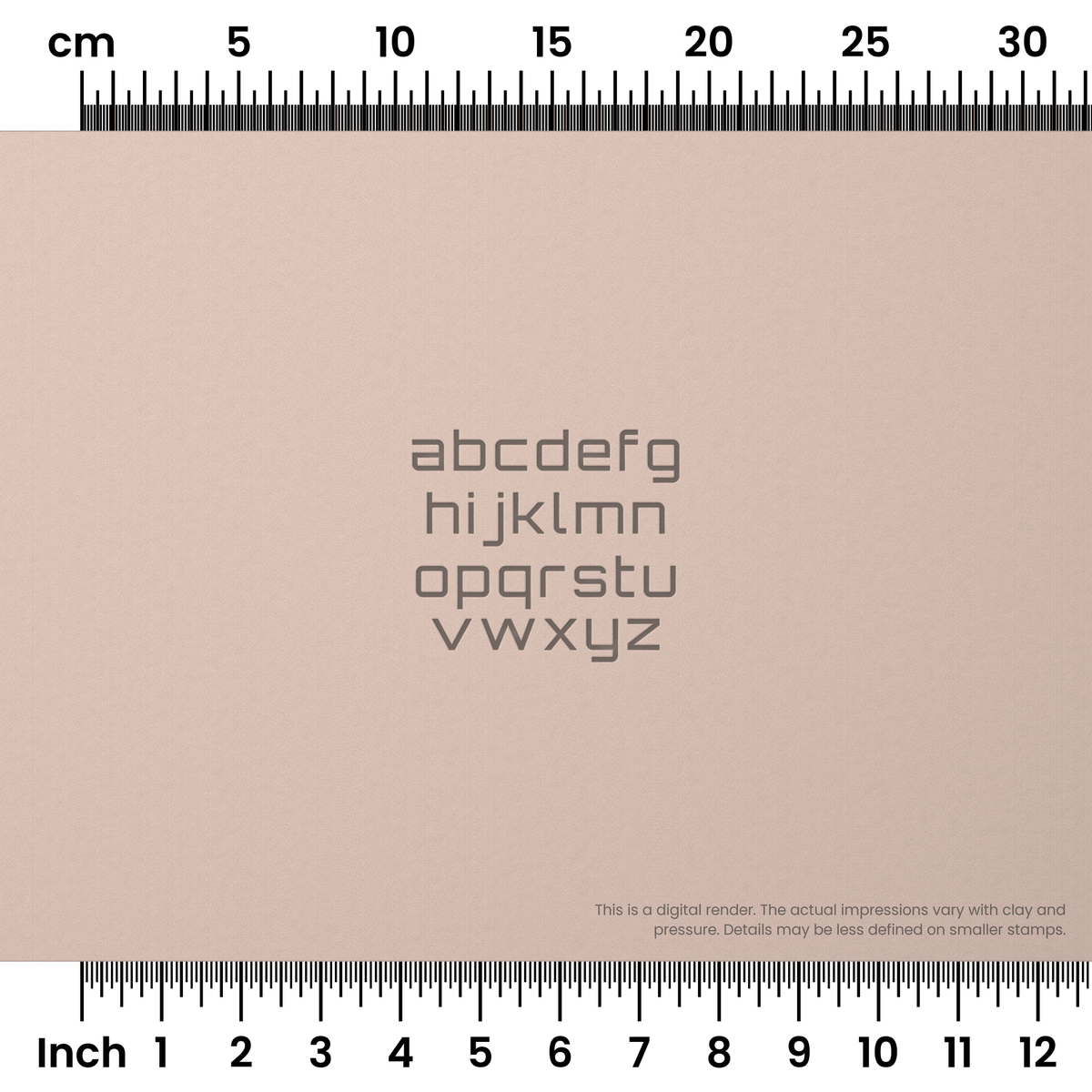Orbitron | Lowercase | Alphabet Stamp Sets