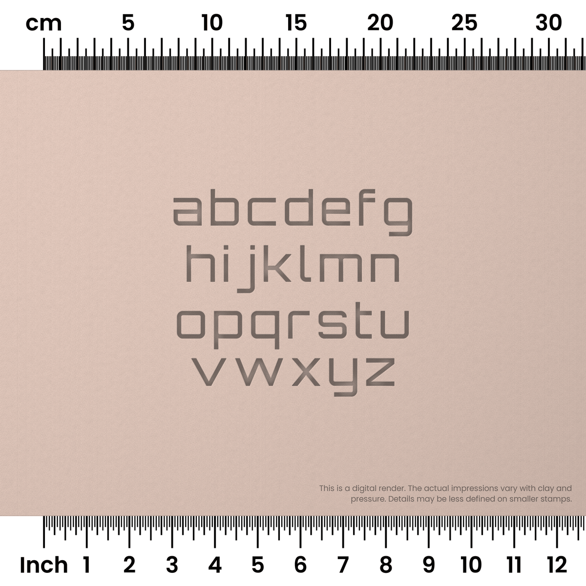 Orbitron | Lowercase | Alphabet Stamp Sets