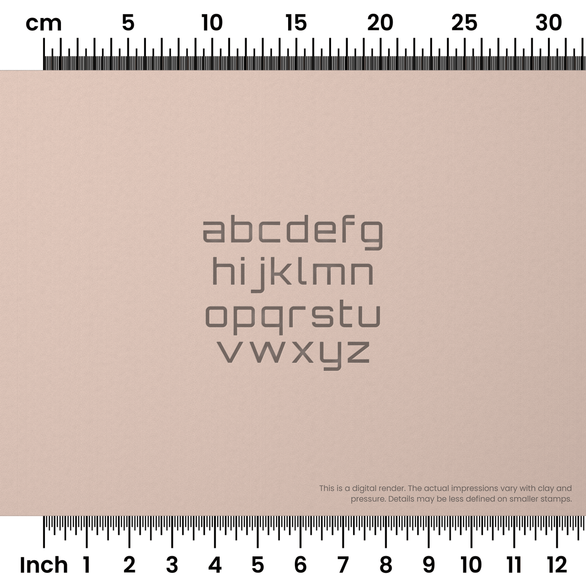 Orbitron | Lowercase | Alphabet Stamp Sets