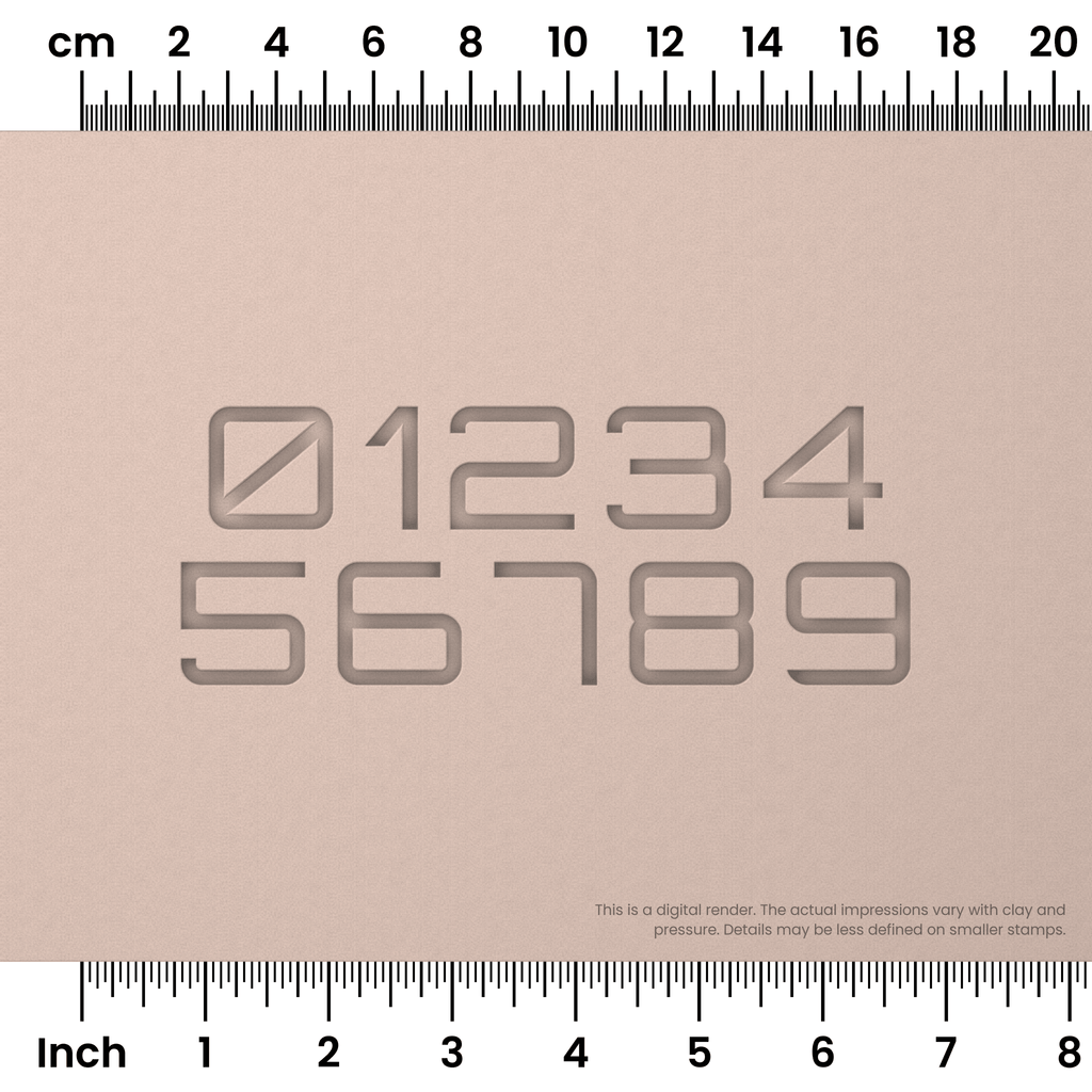 Orbitron | Number Stamp Sets