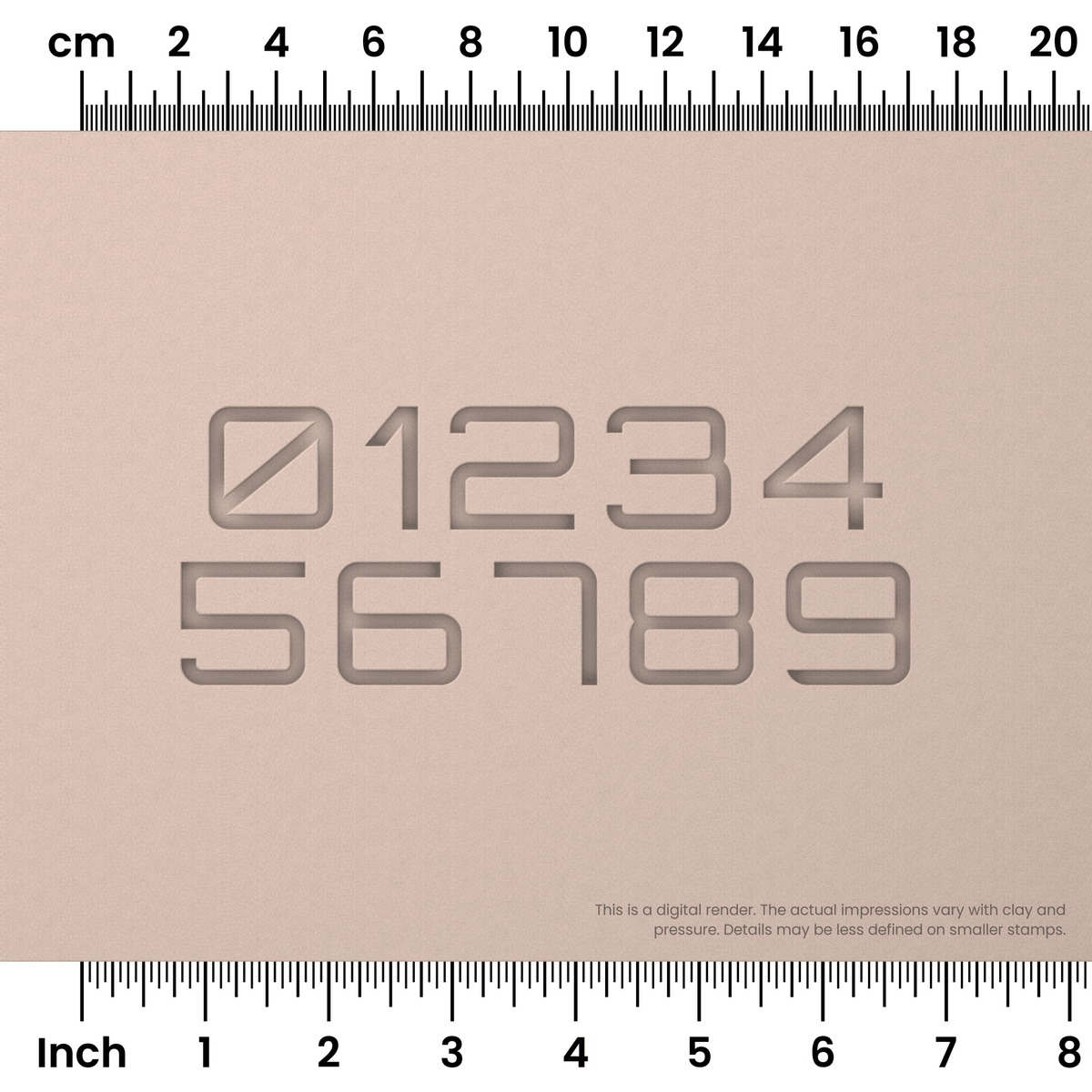 Orbitron | Number Stamp Sets