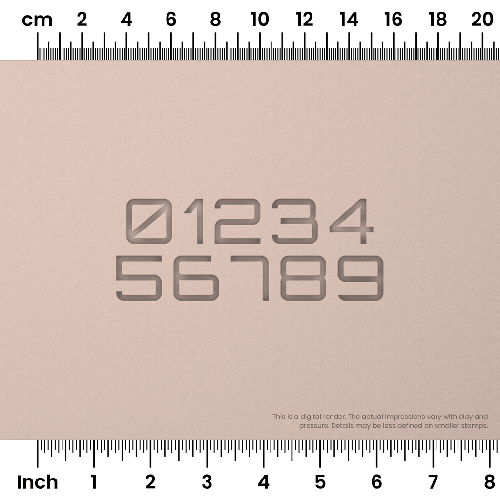 Orbitron | Number Stamp Sets