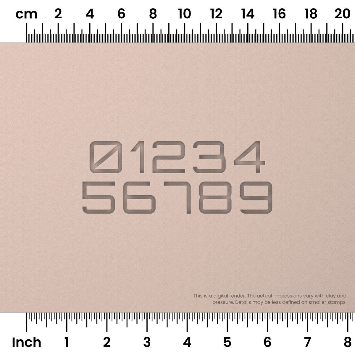 Orbitron | Number Stamp Sets