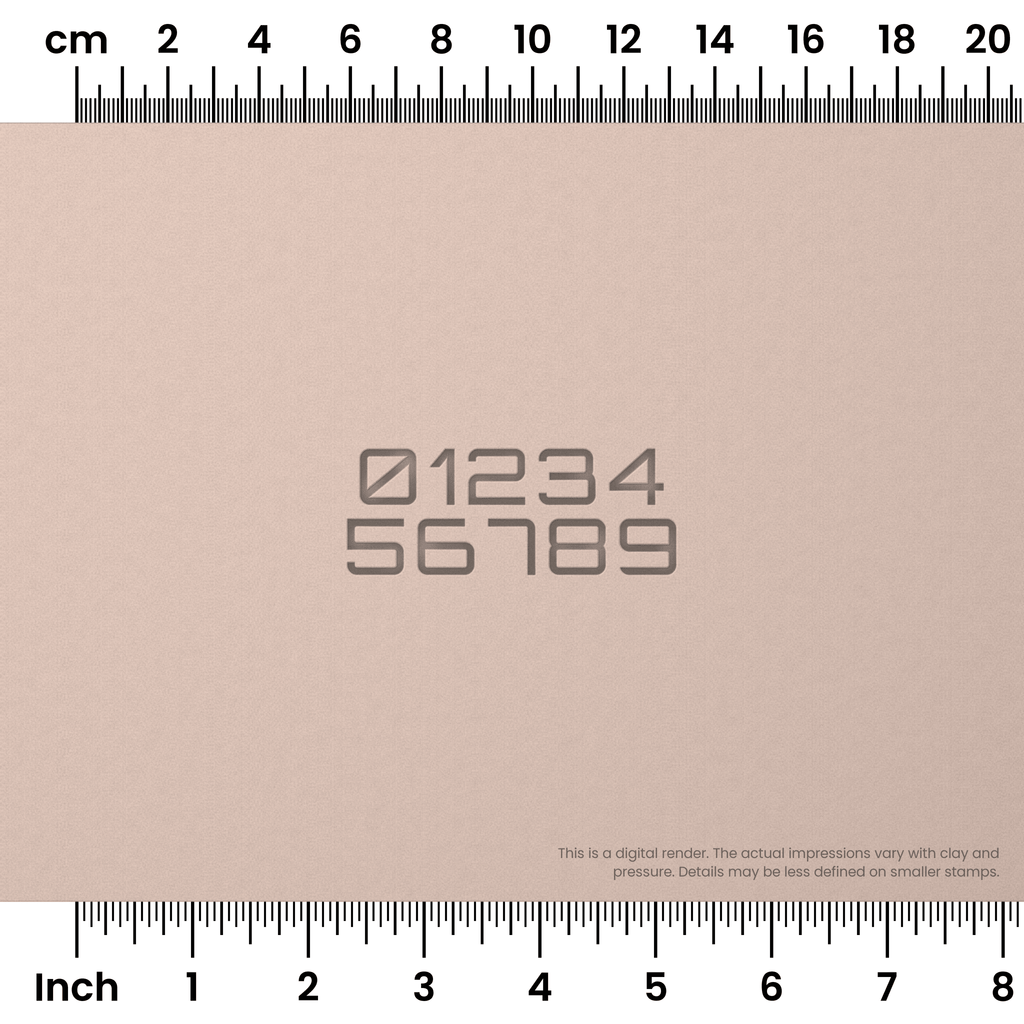Orbitron | Number Stamp Sets