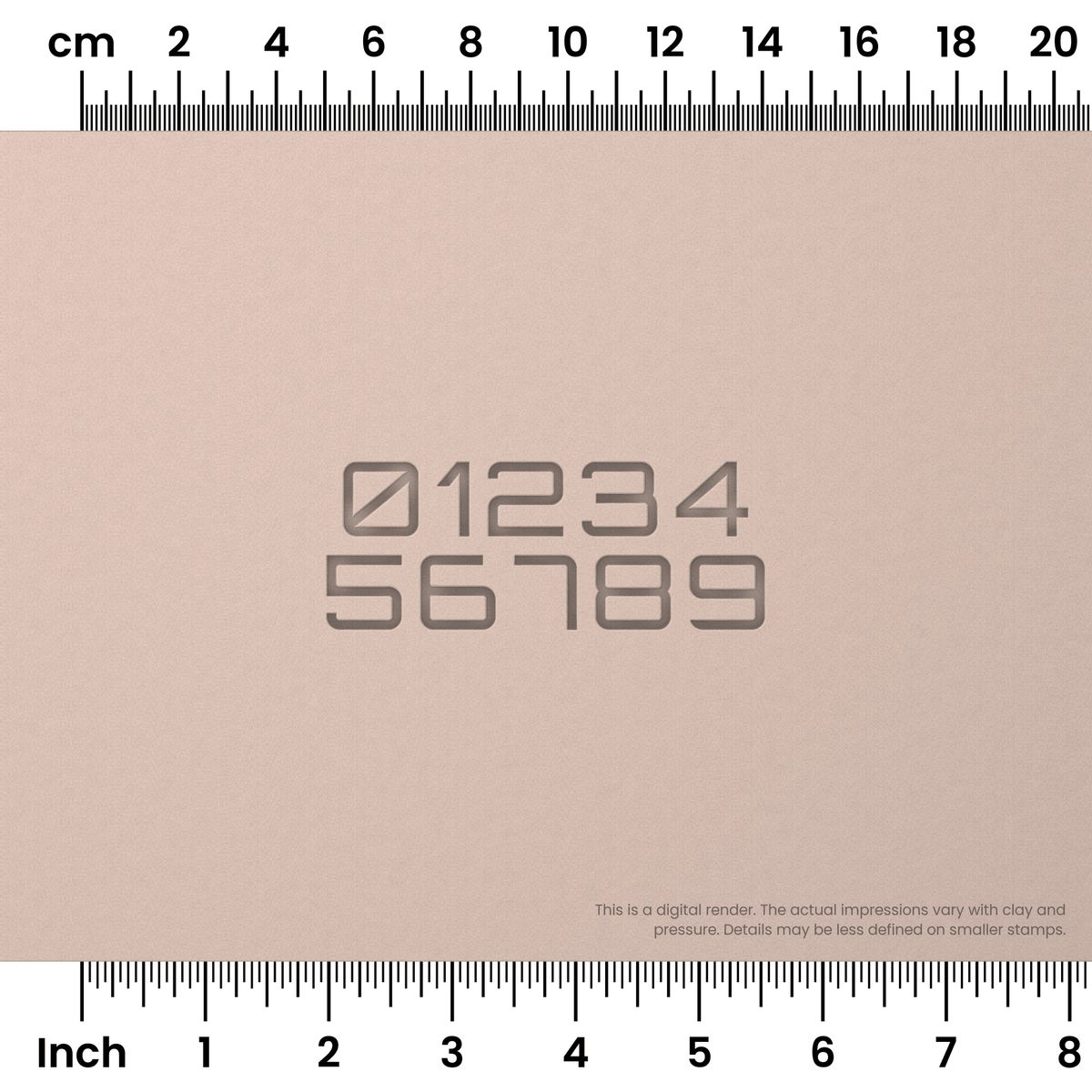 Orbitron | Number Stamp Sets