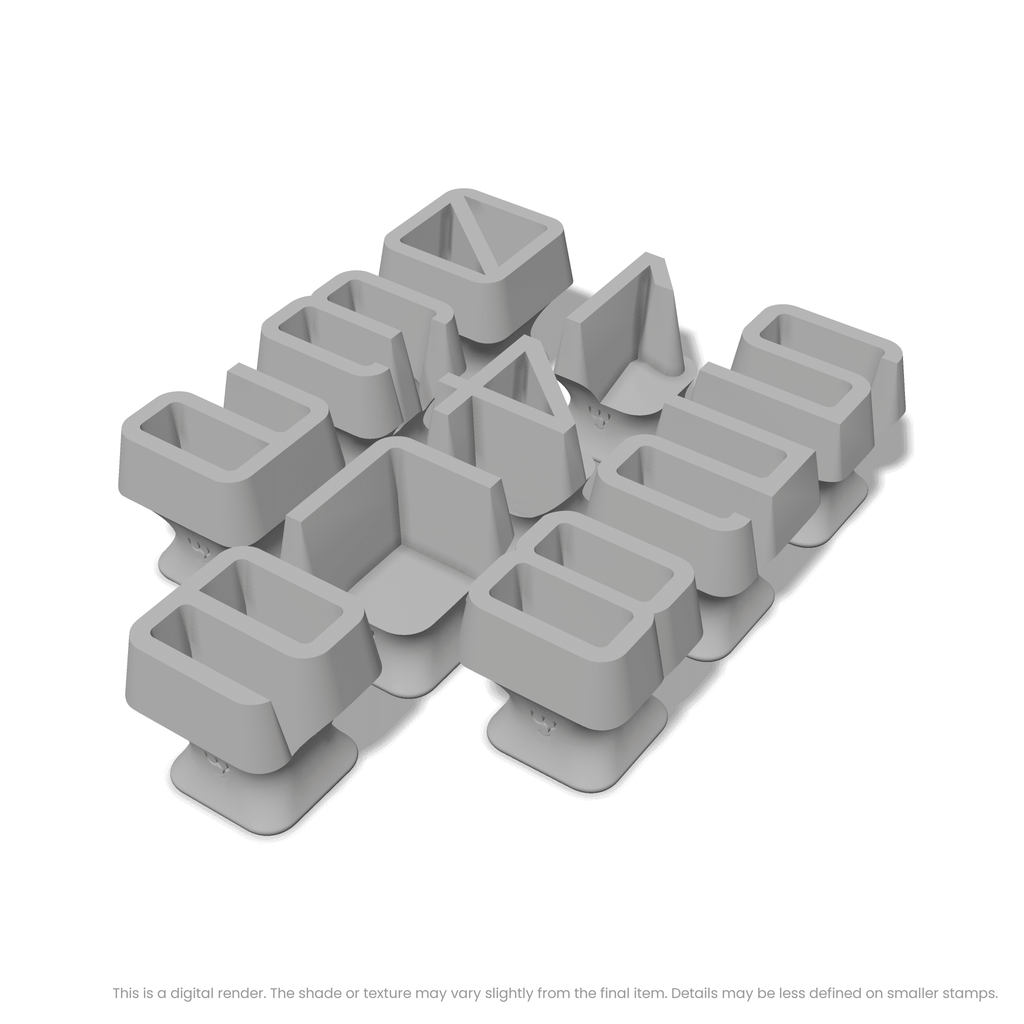 Orbitron | Number Stamp Sets