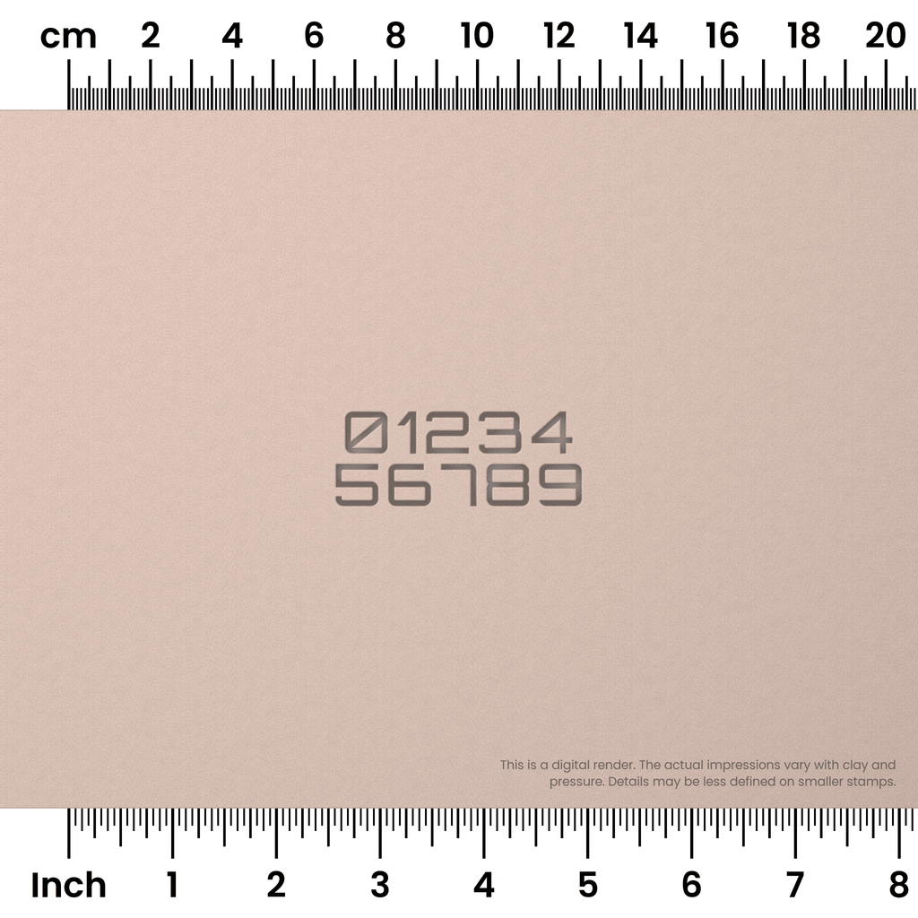 Orbitron | Number Stamp Sets