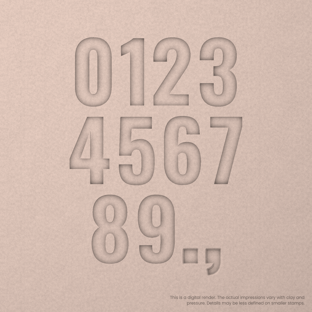 Oswald | Font Rail Stamp Sets | Letters, Numbers, and Symbols