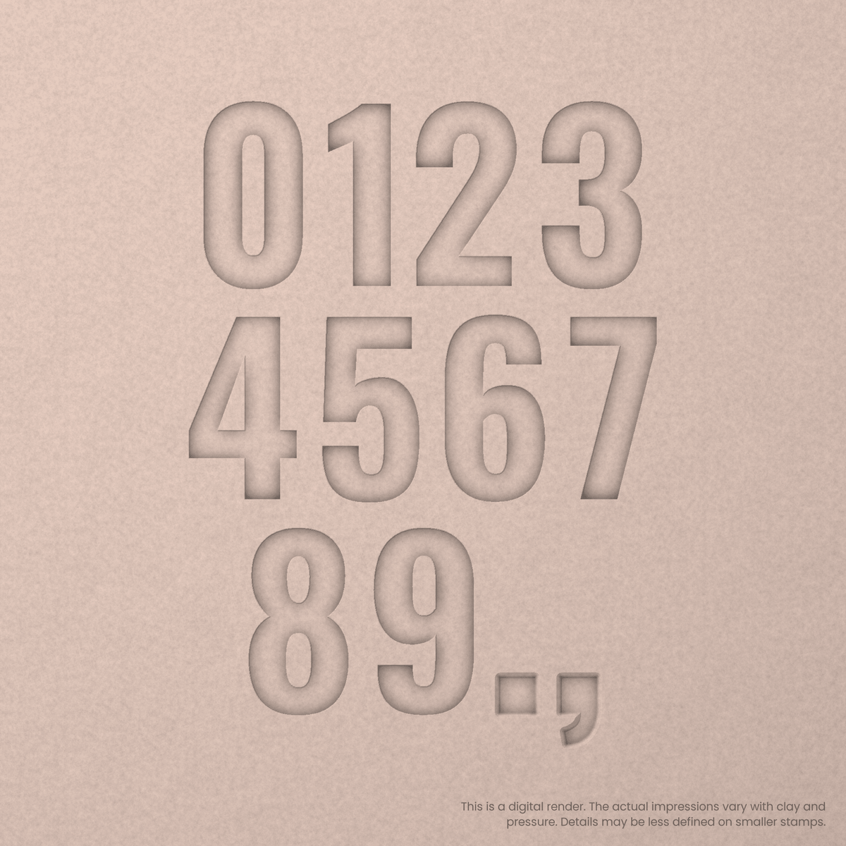 Oswald | Font Rail Stamp Sets | Letters, Numbers, and Symbols