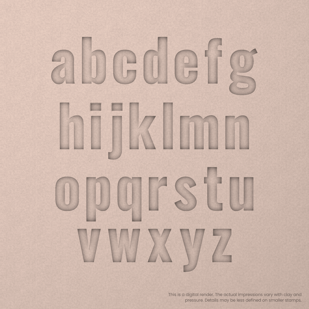 Oswald | Font Rail Stamp Sets | Letters, Numbers, and Symbols