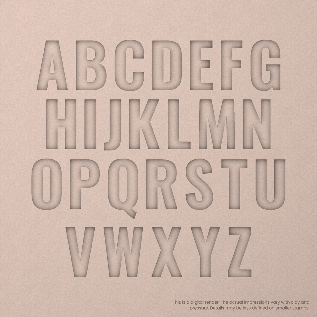 Oswald | Font Rail Stamp Sets | Letters, Numbers, and Symbols