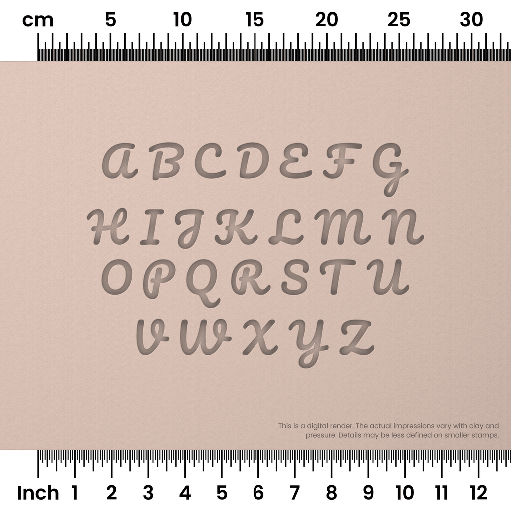 Pacifico | All Caps | Alphabet Stamp Sets