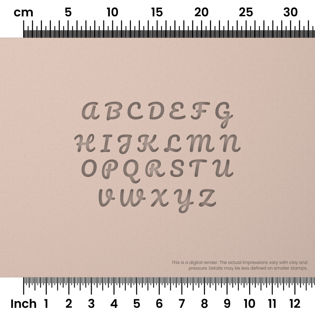 Pacifico | All Caps | Alphabet Stamp Sets