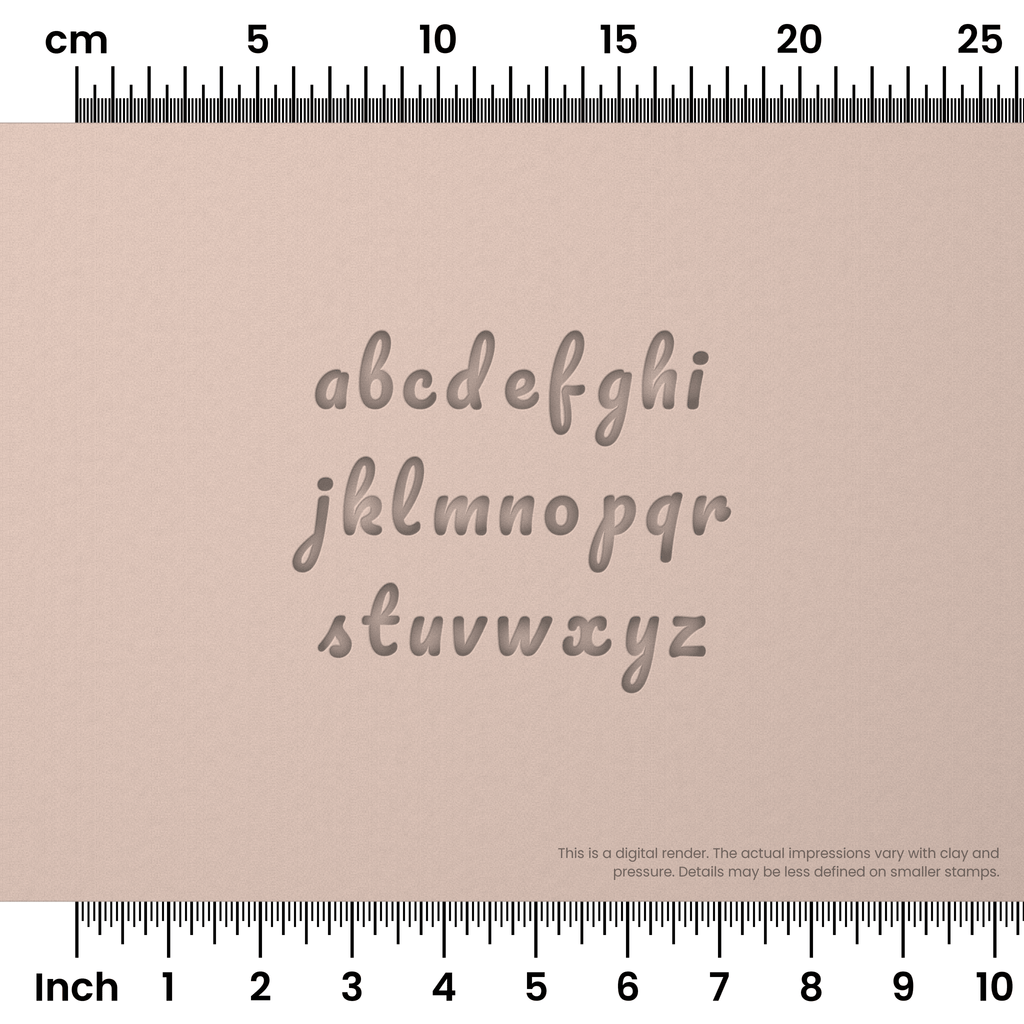 Pacifico | Lowercase | Alphabet Stamp Sets