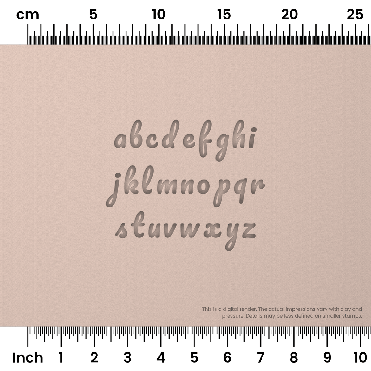 Pacifico | Lowercase | Alphabet Stamp Sets