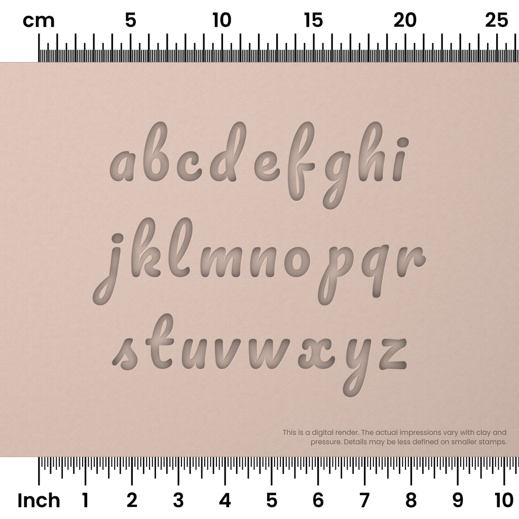Pacifico | Lowercase | Alphabet Stamp Sets