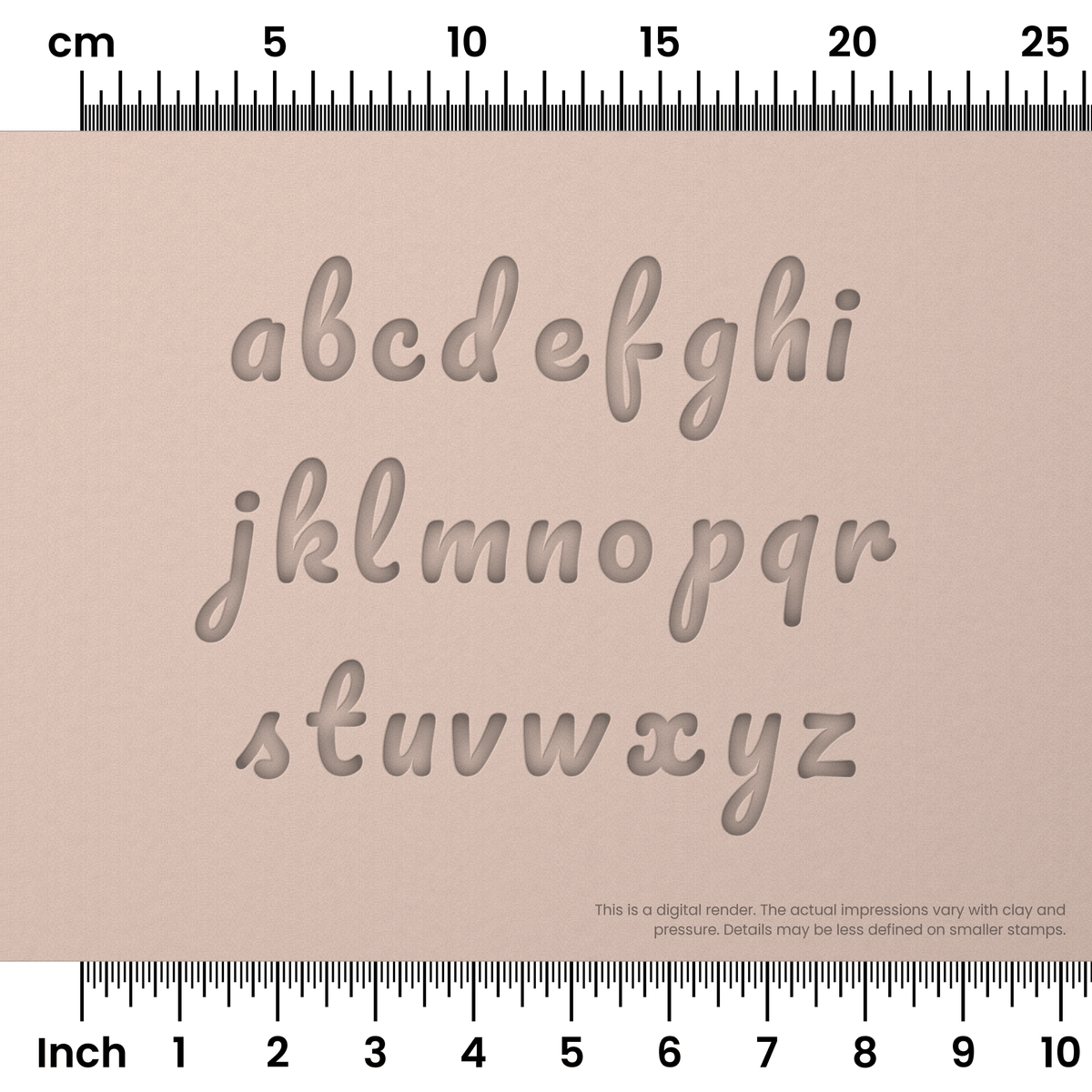 Pacifico | Lowercase | Alphabet Stamp Sets
