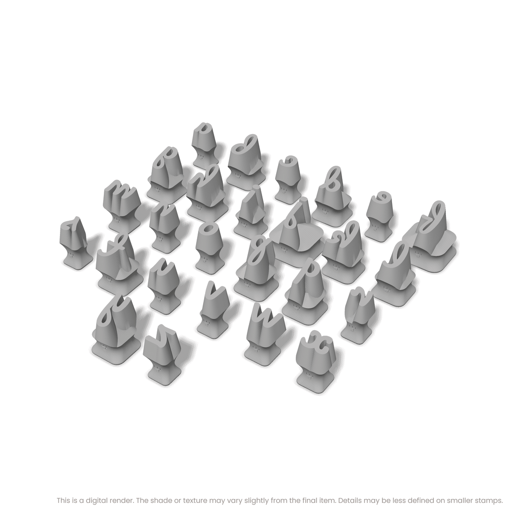 Pacifico | Lowercase | Alphabet Stamp Sets