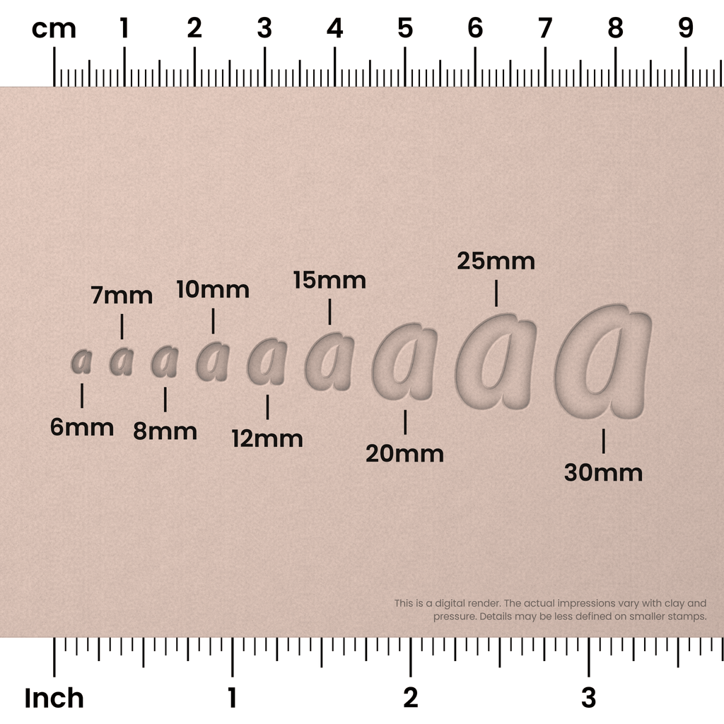 Pacifico | Lowercase | Alphabet Stamp Sets
