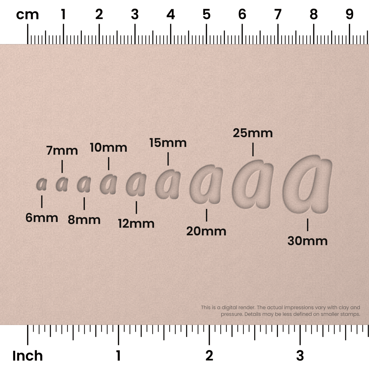 Pacifico | Lowercase | Alphabet Stamp Sets