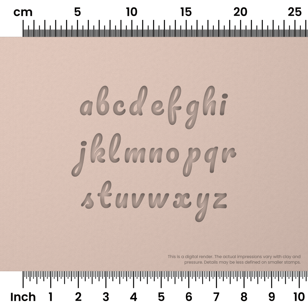 Pacifico | Lowercase | Alphabet Stamp Sets