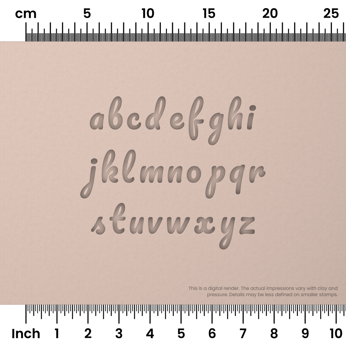 Pacifico | Lowercase | Alphabet Stamp Sets