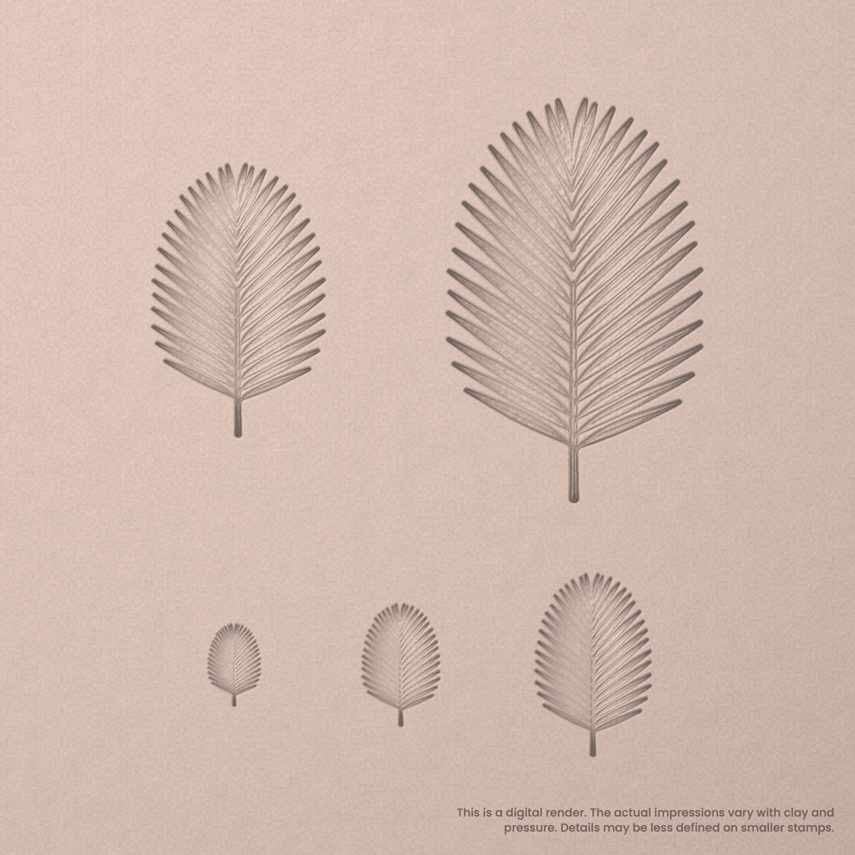 Palm Leaf Stamps - Photo Textured