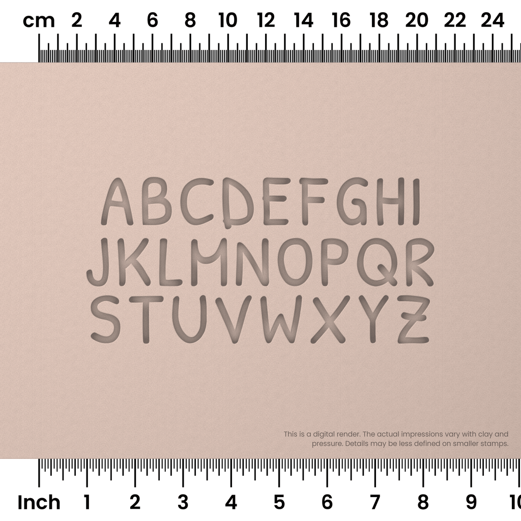 Patrick Hand | All Caps | Alphabet Stamp Sets