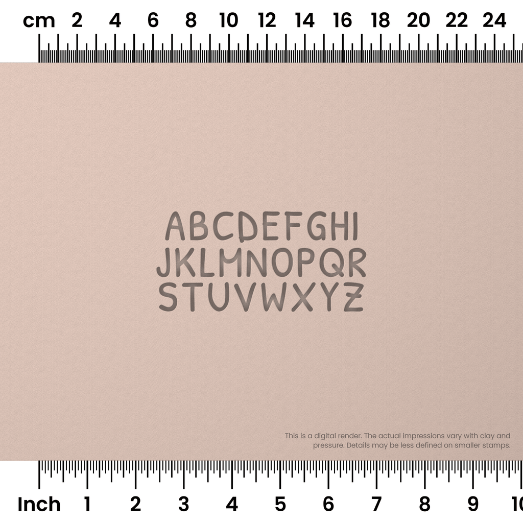 Patrick Hand | All Caps | Alphabet Stamp Sets
