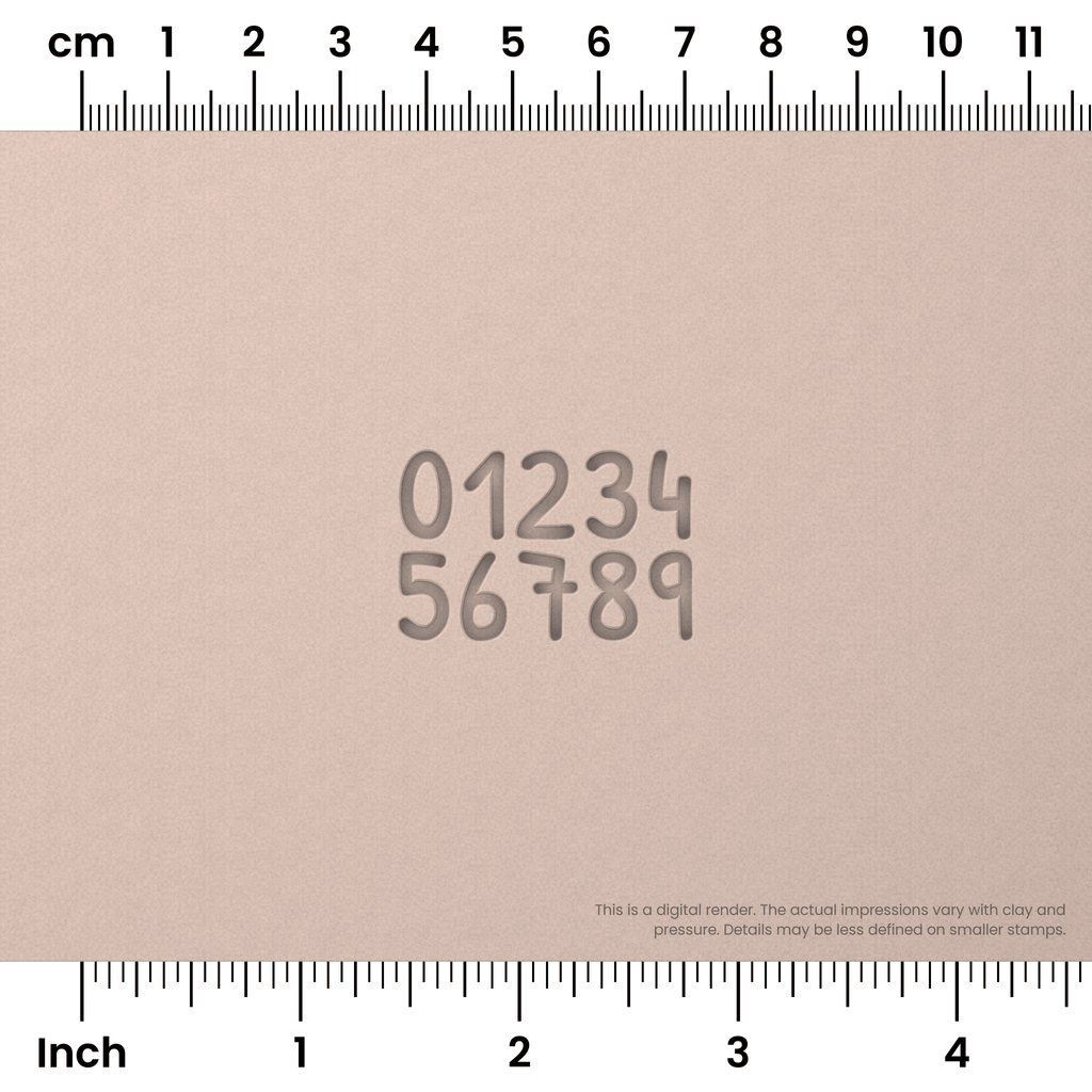 Patrick Hand | Number Stamp Sets