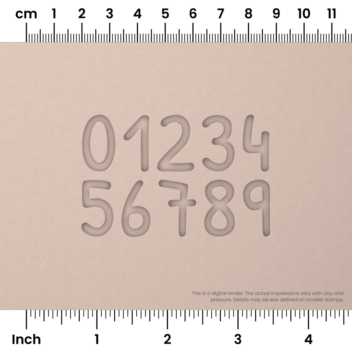 Patrick Hand | Number Stamp Sets