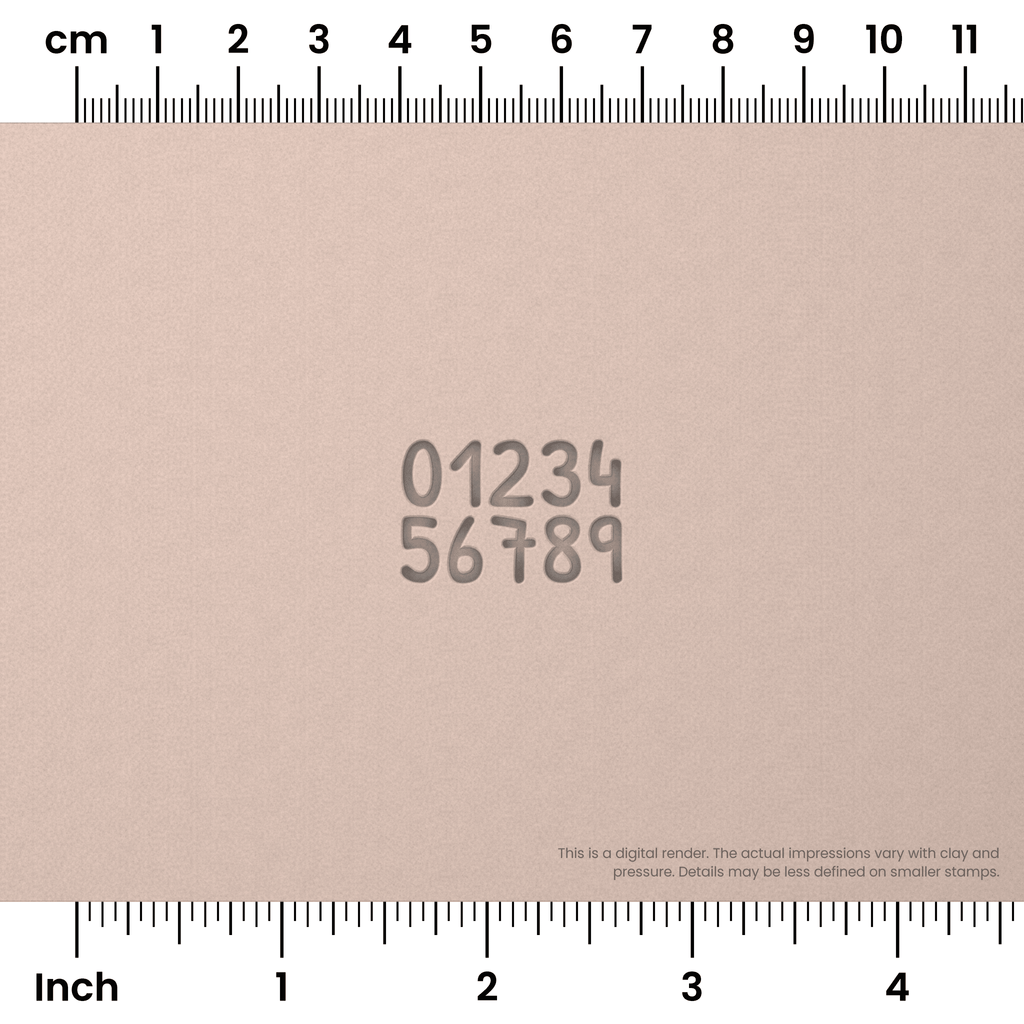 Patrick Hand | Number Stamp Sets