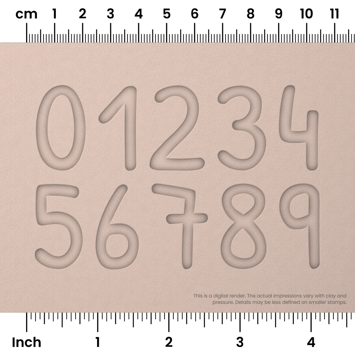 Patrick Hand | Number Stamp Sets